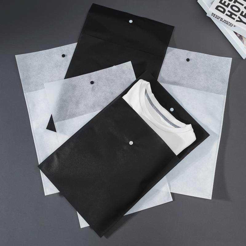 无纺布服装暗扣包装袋环保袋现货服装店衣服包装袋