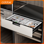 抽保险箱 密码 卡贝指纹锁衣柜首饰盒隐藏多宝格密码 锁格子抽屉式