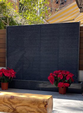 室外石材水幕墙流水屏风庭院假山喷泉景观鱼池背景墙玄关循环摆件