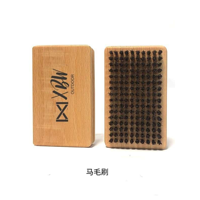 Acmexx滑雪板打蜡刷子单板双板除蜡清洁抛光马毛刷尼龙刷铜丝刷子