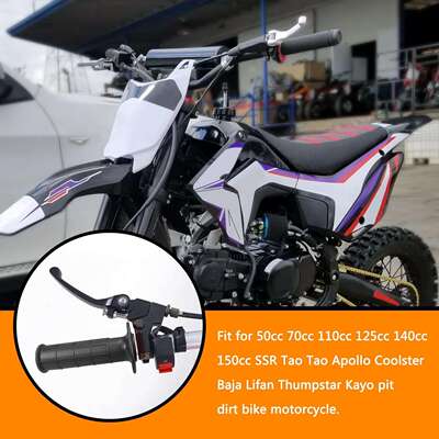 HOLATO Folding Clutch Brake Lever Cable Throttle Handle Grip