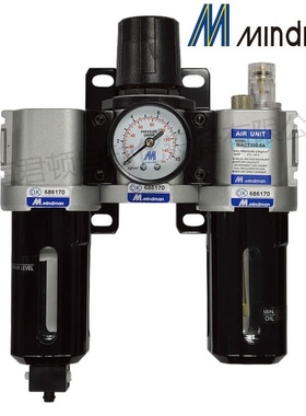 MINDMAN台湾金器气源组合三联件MACT300-8A/10A MACT300L-8A/10A