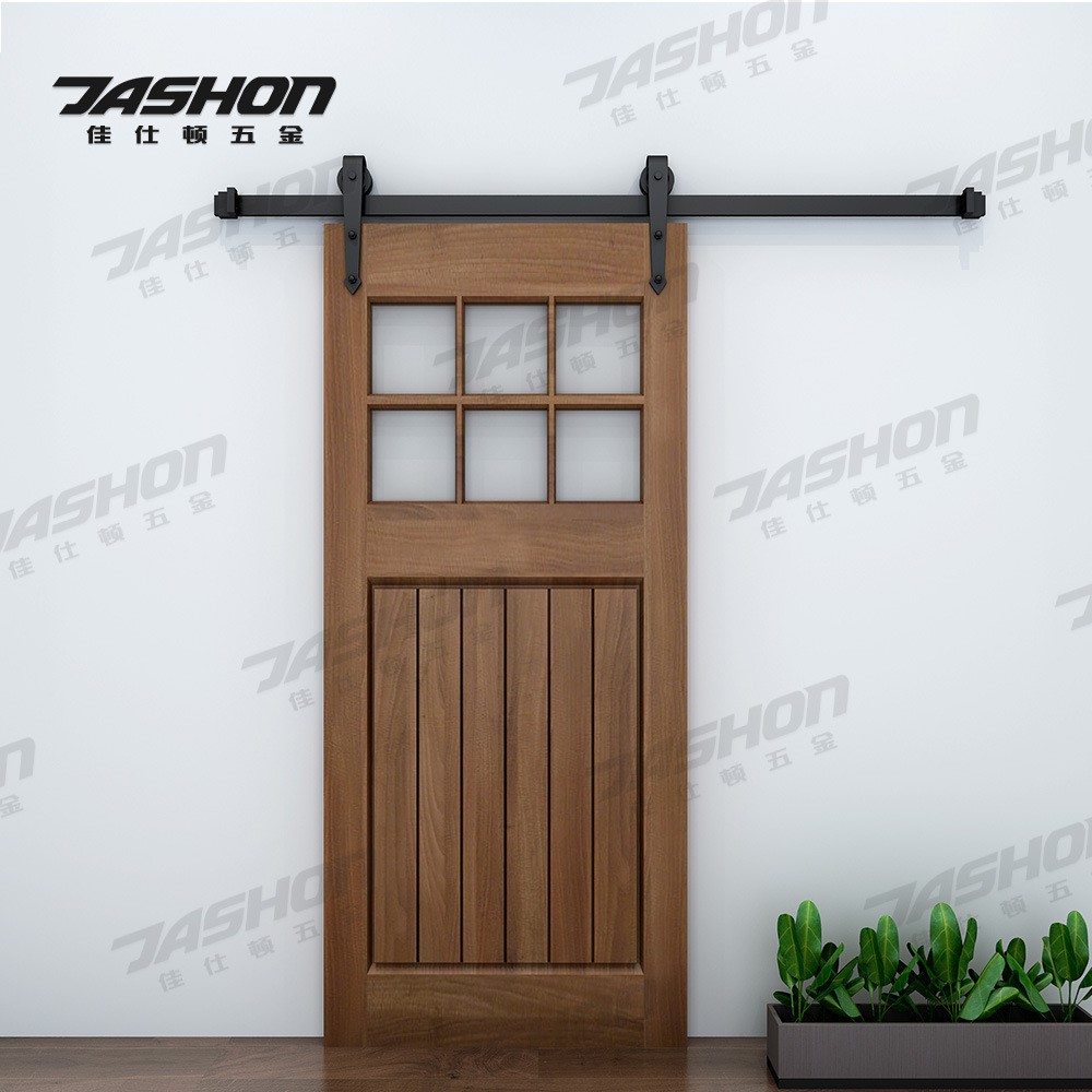 谷仓门轨道 室内平移门滑轮 美式剑型谷仓门五金导轮