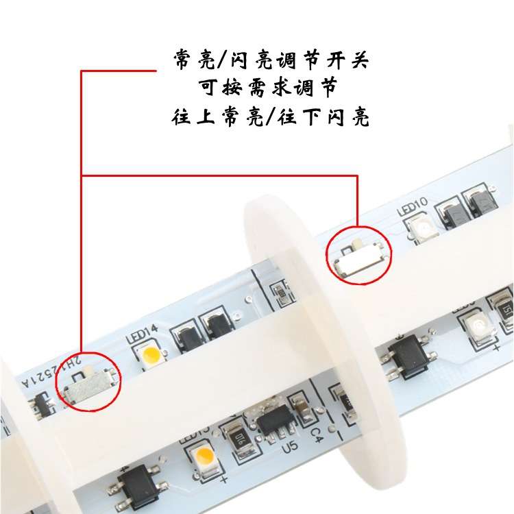 DMWD单色警示灯一层指示灯报警故障防水工作机床闪亮24V220带蜂鸣