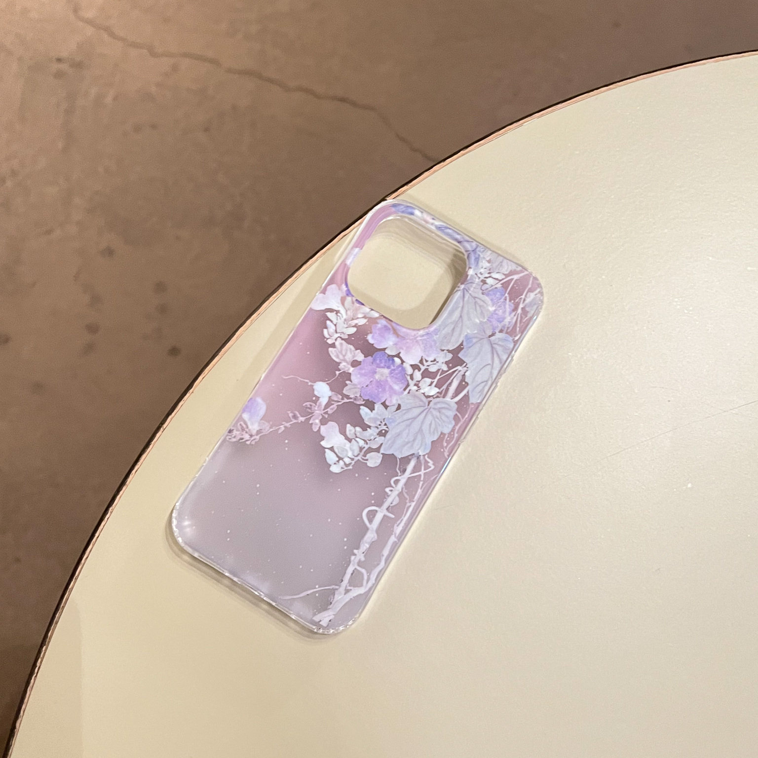 叶菽原创定制《紫藤蔓》新中式国风清冷小众高级感IMD双层适用苹果17/14/15/16promax磨砂iPhone清冷手机壳