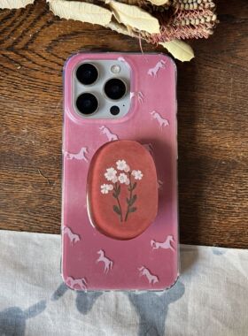 叶菽原创定制《花束》新中式国风清冷小众高级感IMD双层适用苹果17/14/15/16promax磨砂亮面iPhone秋冬手机壳
