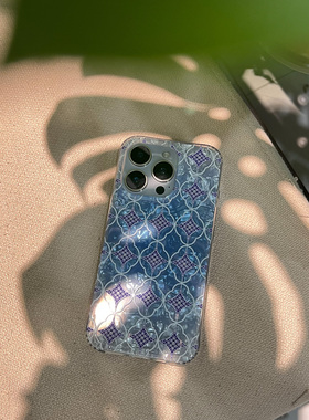 叶菽原创定制《窗叠》新中式国风小众高级感IMD双层适用苹果17/14/15/16promax艺术iPhone亮面夏紫色手机壳