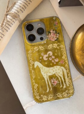 叶菽原创定制《金马杳》新中式国风清冷小众高级感IMD双层苹果17/14/15/16promax磨砂亮面iPhone秋冬手机壳