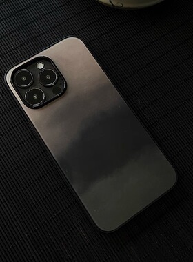 叶菽原创定制《晕渐》侘寂新中式国风小众高级感PC磨砂适用苹果17/16/13/14/15promax不会撞壳的手机壳