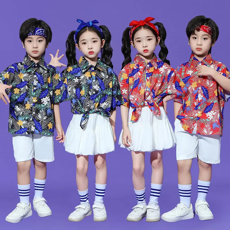 六一儿童港风演出服幼儿舞蹈