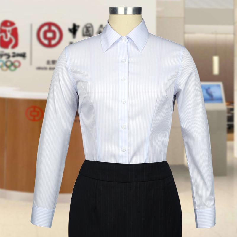 中行工作服女衬衫马夹西