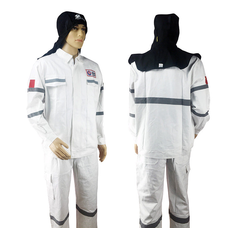 纯棉中海油工作服红色电