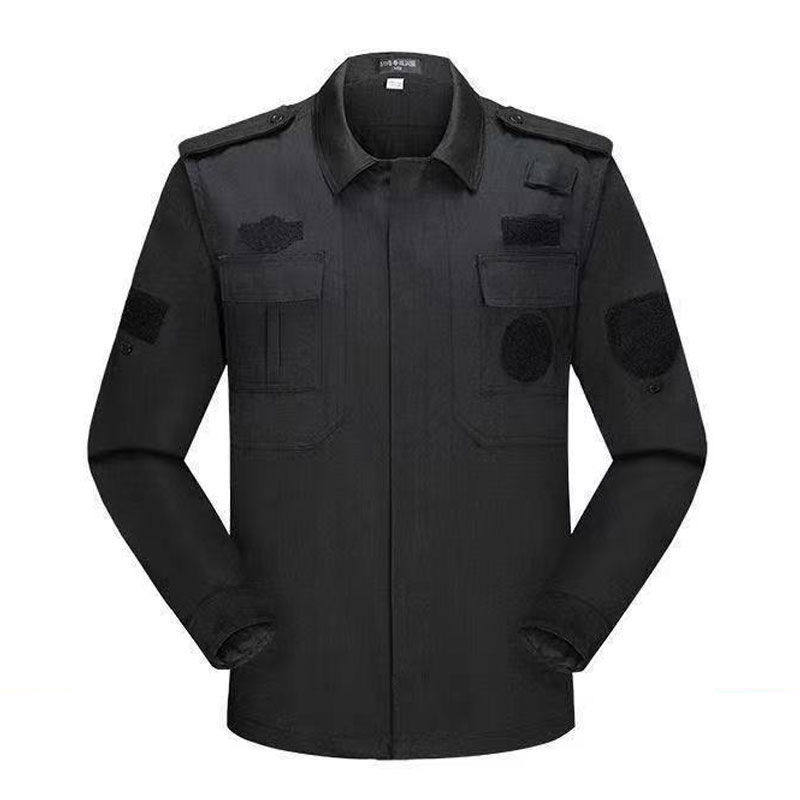 保安工作服春秋冬黑色长
