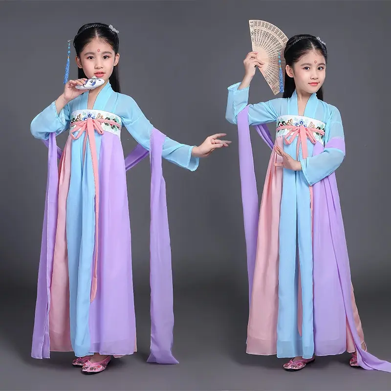 新款古装演出服汉服小孩子超仙