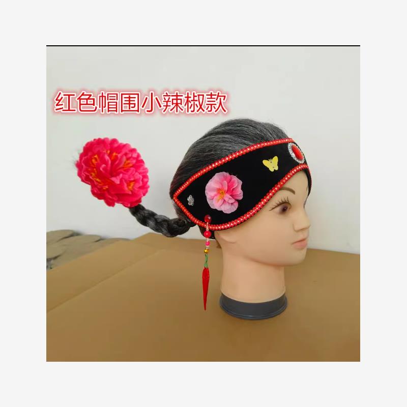 款翘辫媒婆戏曲头套戏剧