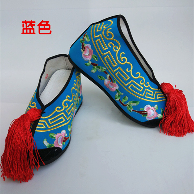 戏鞋花旦鞋彩鞋内绣女戏