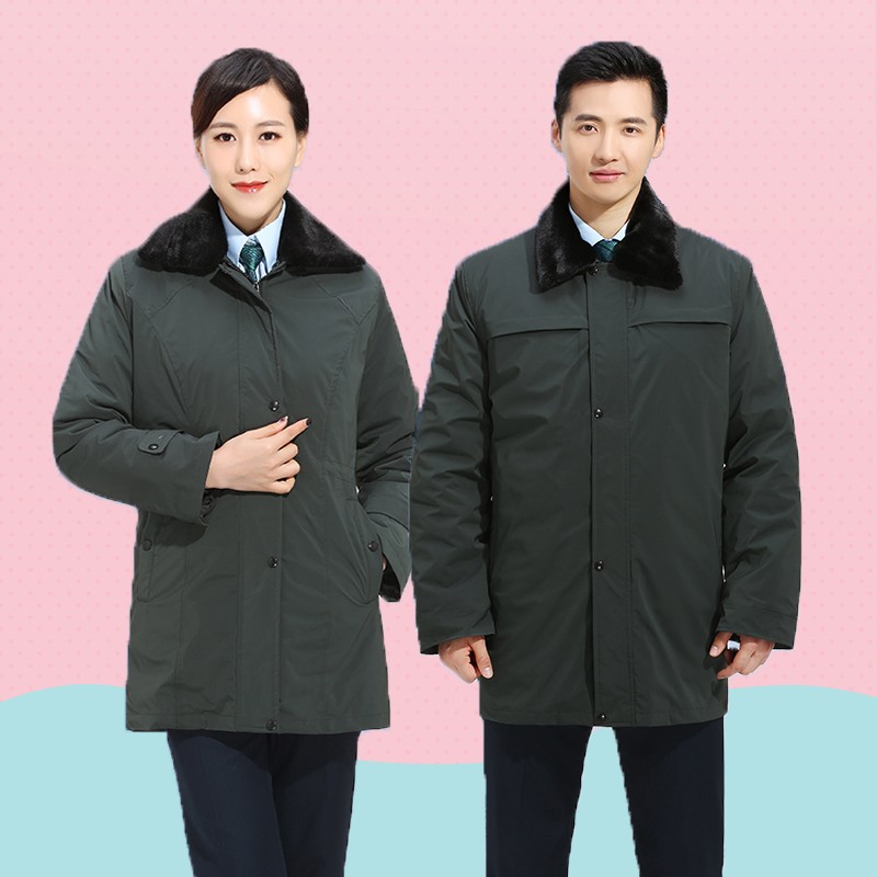 新款邮政工作服女棉服冬