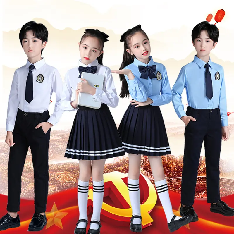 儿童演出服中小学生大合唱团男女