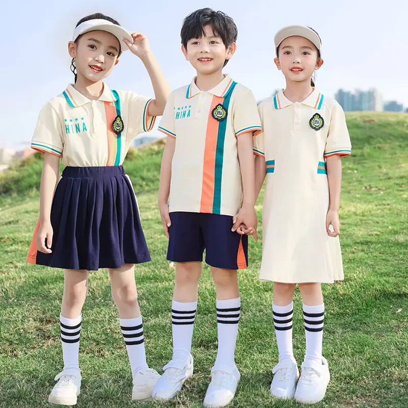 幼儿园园服夏装短袖套装小学生