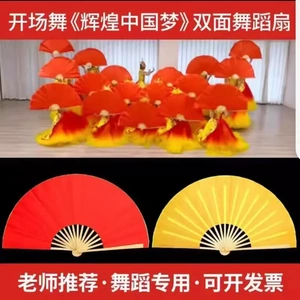 双面大扇子中团体操太极功夫正宗