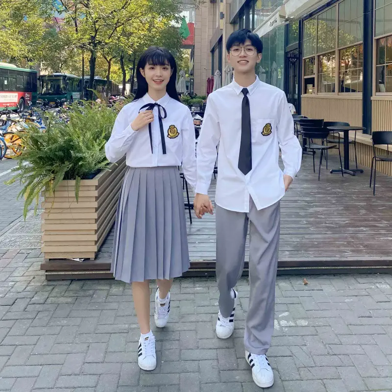 班服英伦学院风学生装衬衫百褶裙