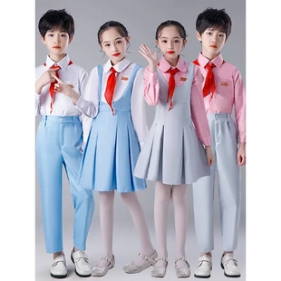 新款儿童冯琳同款中小学生红领巾大合唱服校服班服诗歌朗诵演出服