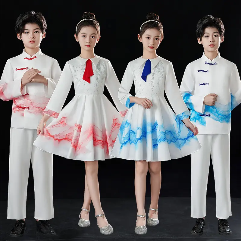 国庆新款中儿童合唱演出服幼儿园
