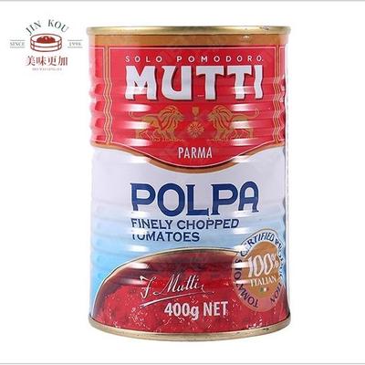 意大利 Finely Chopped Tomatoes 穆蒂碎番茄罐头400g 披萨烘培