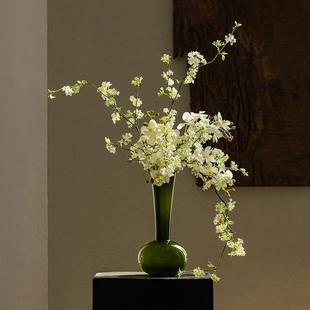 柳枝雪柳彷真花法式花束假花花瓶摆设餐桌摆件客厅插花装饰高端