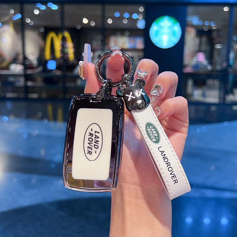 路虎极光钥匙套专用揽胜卫士110发现4女5运动版神行者2星脉扣高档