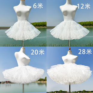 裙撑Lolita洛丽塔无骨暴力蓬蓬裙撑飞天鸭屁股狗短内搭衬裙百搭