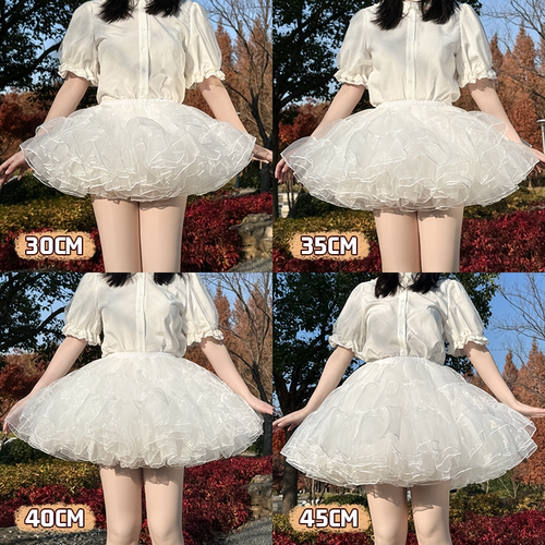 裙撑Lolita四层狗短款背带裙暴力无骨软纱撑COS洛丽塔裙撑新款