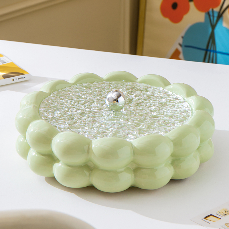 奶油风陶瓷干果盘乔迁新居礼物