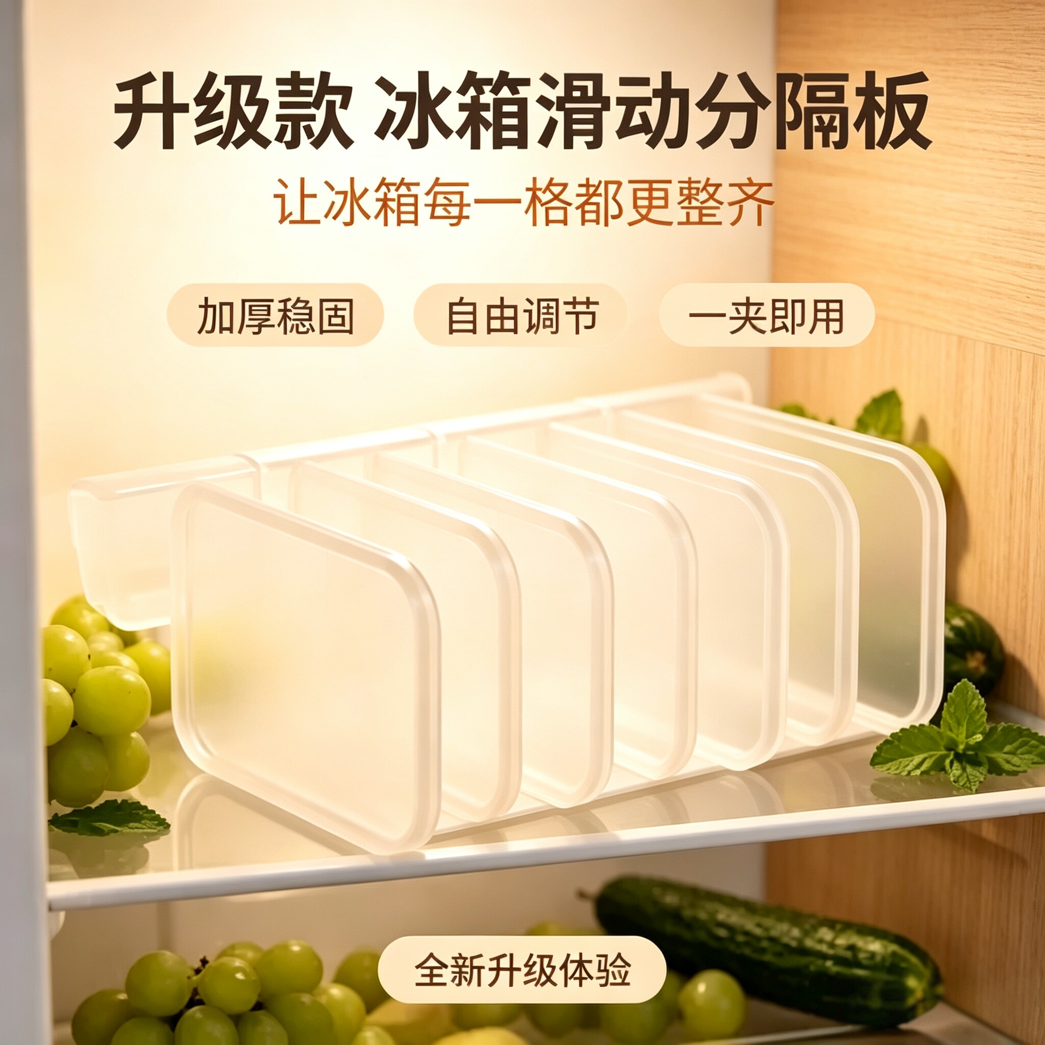 冰箱侧门通用多功能分隔板