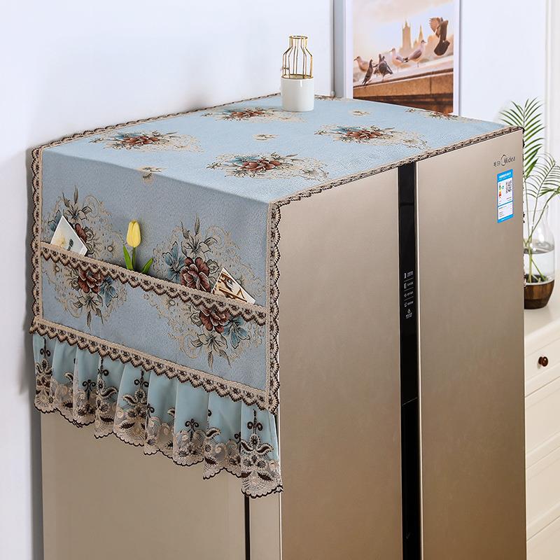 冰箱防尘罩双开门欧式防尘布盖布保护罩微波炉洗衣机单开门盖巾