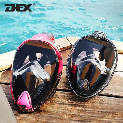 帅普厂家直销DEX潜水面罩防紫外线防雾全干式近视浮潜呼吸面罩