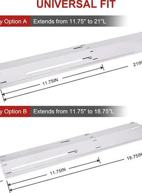 亚马逊爆款84004可调节烤炉热板挡火板分火板搪瓷热板、烤炉配件