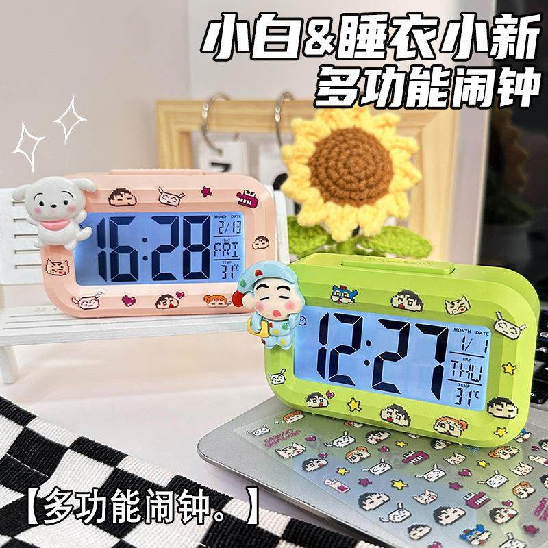 迷你儿童桌面电子时钟学生时间管理器厨房计时器显示温度电子闹钟
