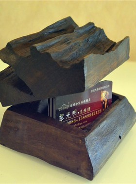 诗玛哈东南亚风格实木木雕摆件名片盒桌面装饰创意收纳盒个性装饰