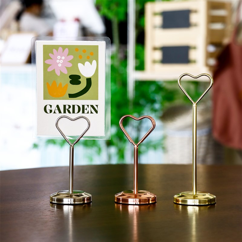 金属标签夹子桌面立牌夹台卡支架摆台便签夹立式留言夹名片夹小卡