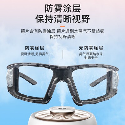 职安康护目镜防飞溅防风沙防灰尘防尘不起雾男女骑行劳保防护眼镜