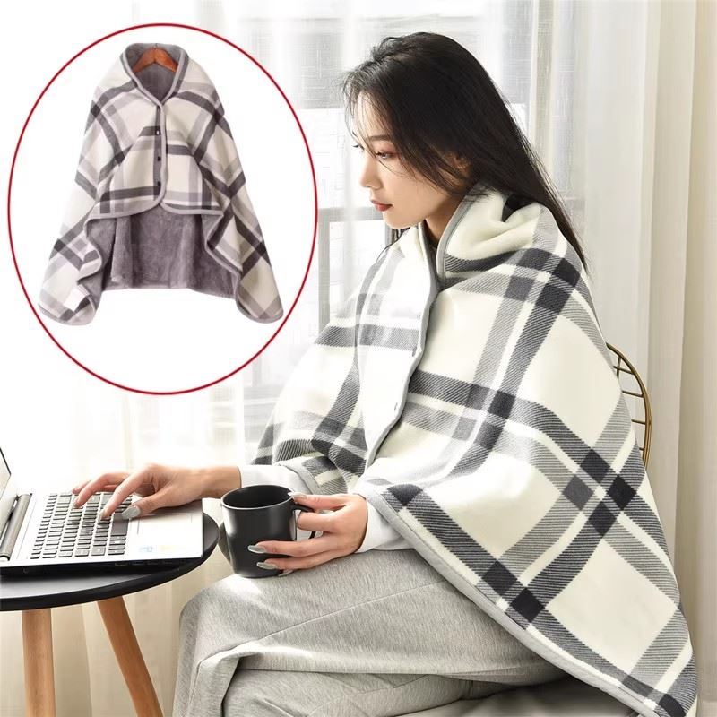 秋冬孕妇坐月子披肩斗篷女产后产妇喂奶哺乳防寒办公室毛毯护肩颈