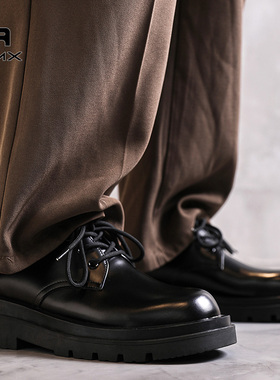 MRMX德比鞋男正装商务结婚增高2025新款正品真皮大头休闲男士皮鞋