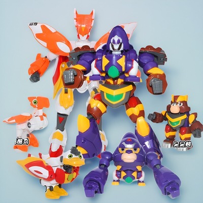 儿童男孩变形机器人玩具