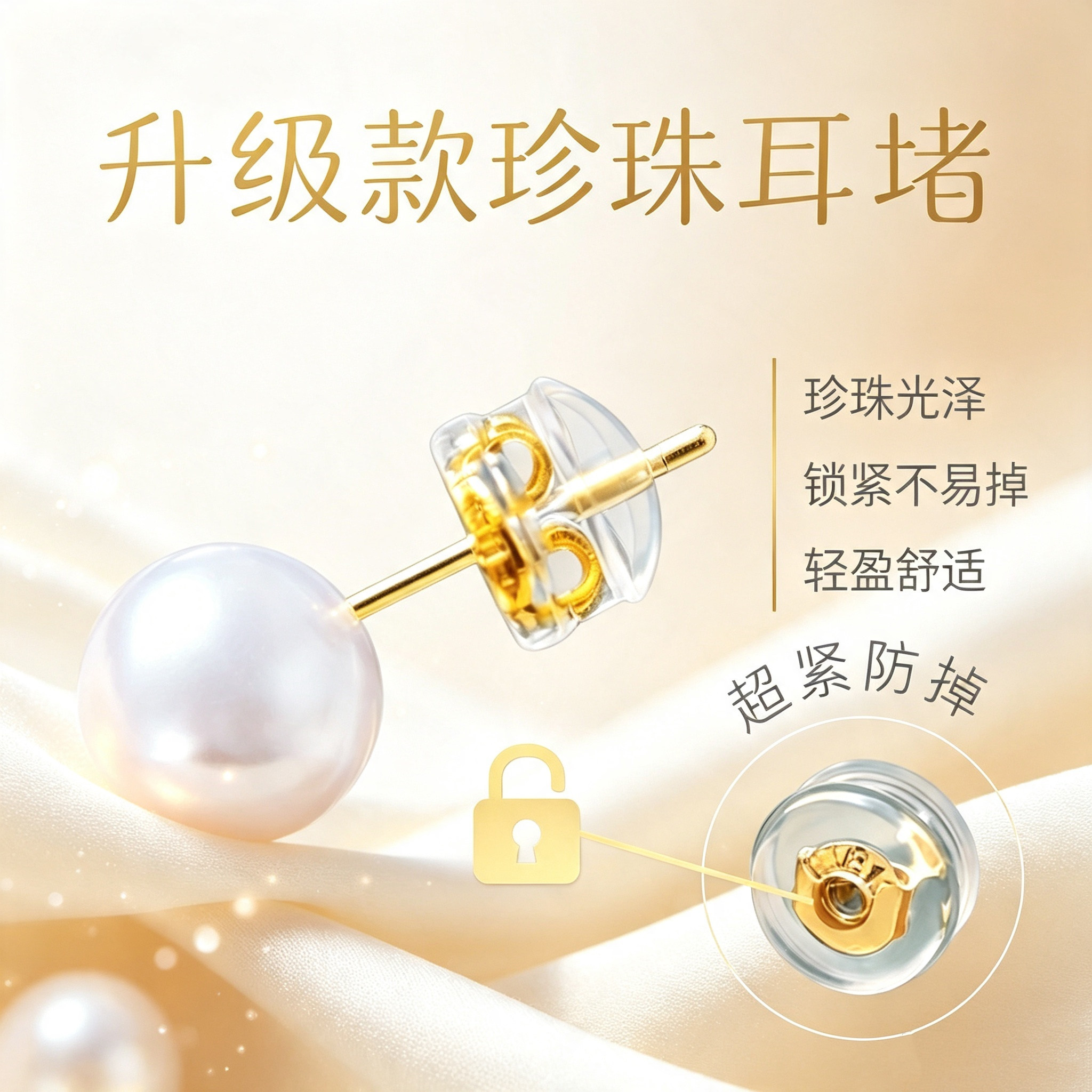 耳堵防掉超紧细针耳堵升级款