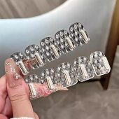 迷你无痕连排挂钩卫生间镜柜门后首饰粘贴壁挂小钩免打孔收纳承重