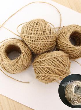 30米diy照片墙装饰挂绳猫抓板绳挂墙绳子原色麻绳