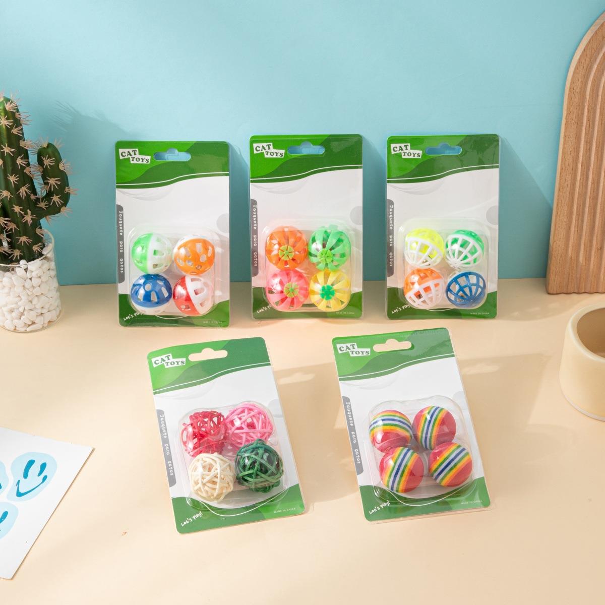 跨境猫玩具套装不易破损自嗨解闷防抑郁亚马逊组合猫玩具厂家直销