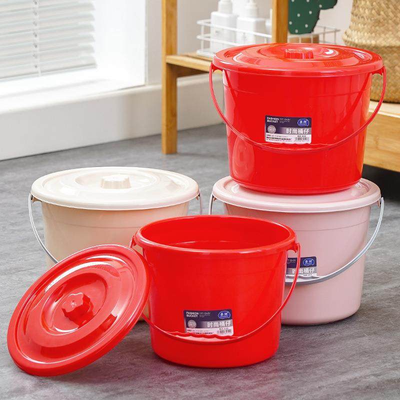 加厚PP塑料小水桶手提小沙滩桶大号圆桶学生宿舍洗衣桶钓鱼洗车桶