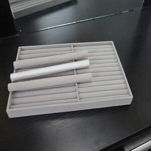 可修剪首饰盒格子抽屉隔断海绵条绒布盒戒指卡槽项链耳环收纳
